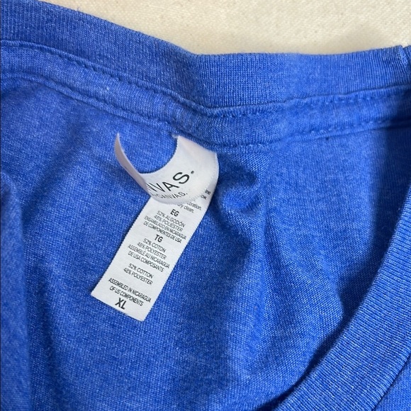 Blue V-Neck T-Shirt - Picture 6 of 6